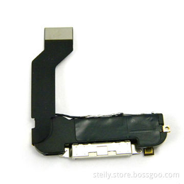 Original Power Dock Connector, Charging Port Cable Assembly for iPhone 4S, in Black and White Colors